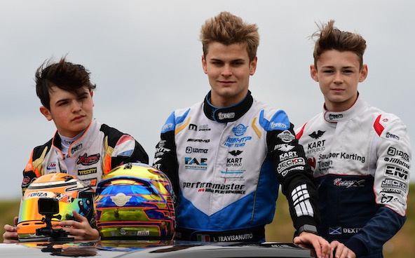 WSK OK: Lorenzo Travisanutto dicte sa loi à Angerville