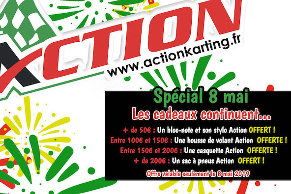 8 mai: Repartez avec votre produit Action Karting