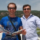 Jarno Trulli et Lucio Cavuto se découvrent dans Kart Mag