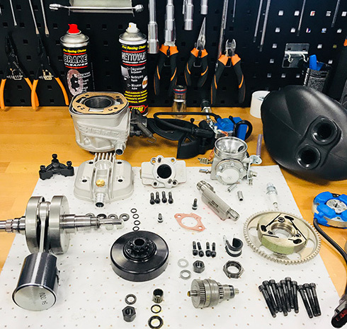 Un parfait nettoyage moteur de A à Z chez Action Karting