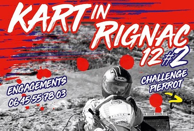 Un slalom Karting dans le centre de Rignac début juillet