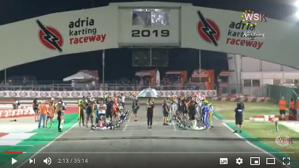 Les videos de la WSK Euro Series a Adria sont en ligne