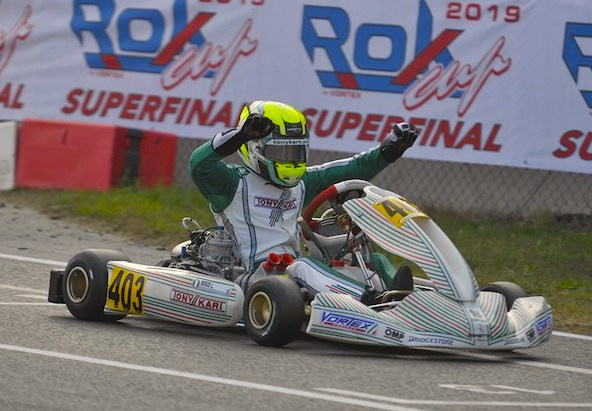 Probante victoire du jeune Luca Bosco à la Rok Cup