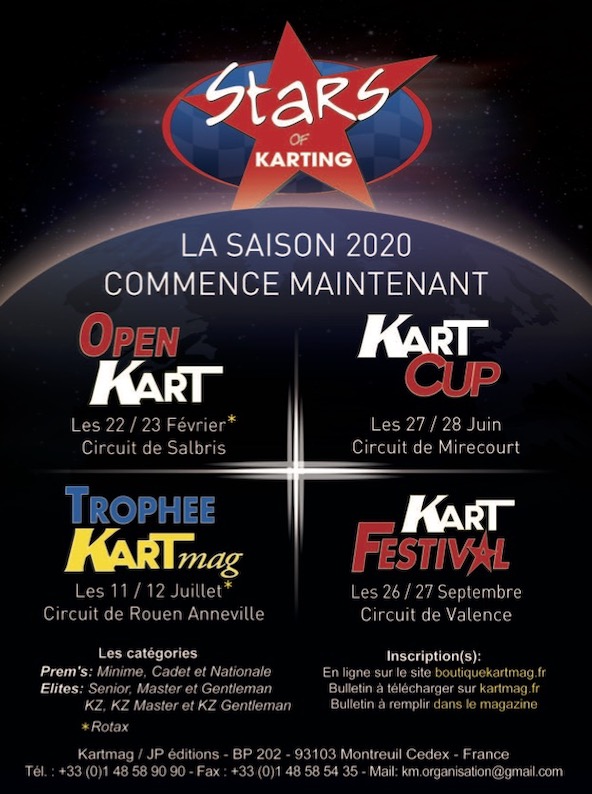 Des super dates pour la Stars of Karting 2020