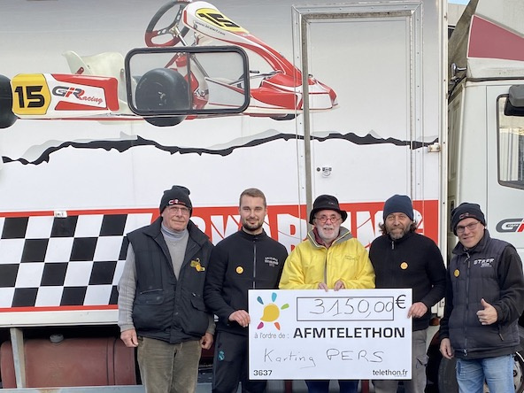 Une belle recette pour le Téléthon au Karting Pers !