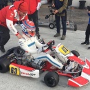 George Russell s’éclate en kart à Lonato, avec Alex Abon