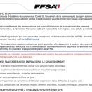 La FFSA communique à propos du Covid-19