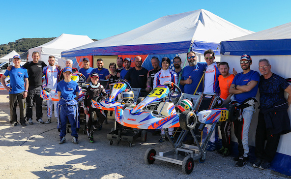 Le team Alpha Karting s’était illustré avant l’interruption