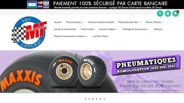 MF Kart Concept-Pieces detachees pneus et materiel en ligne