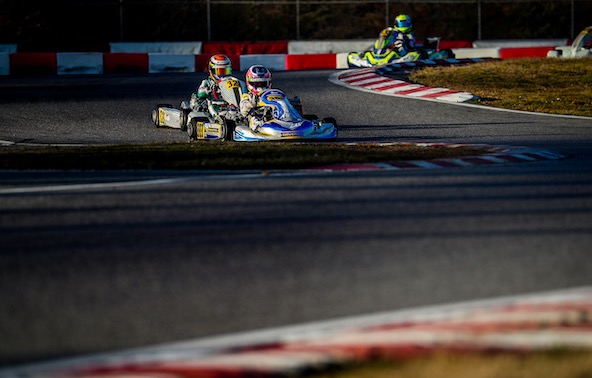 En OK et en OK-Junior (comme ici), on a souvent vu les KR affronter les Tony Kart. Cela promet pour 2020...