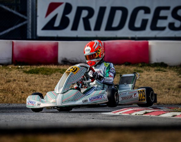 Face à Turney et Hiltbrand, la pression est déjà sur les épaules de Travisanutto chez Tony Kart, en raison de ses deux titres de Champion du Monde consécutifs en 2018 et 2019 !