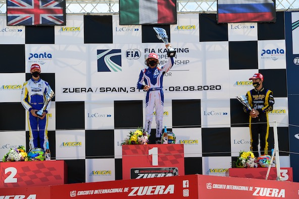 Europe / Zuera: Victoire du jeune prodige Antonelli en OK