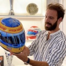 Un casque avec les couleurs de Fabien Pauchet pour Jean-Eric Vergne