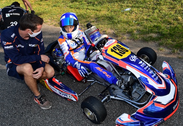 VDK + pilote français: ça continue. Cette fois, c'est le Champion d'Europe OK-Junior 2019 Marcus Amand qui monte sur le podium en OK