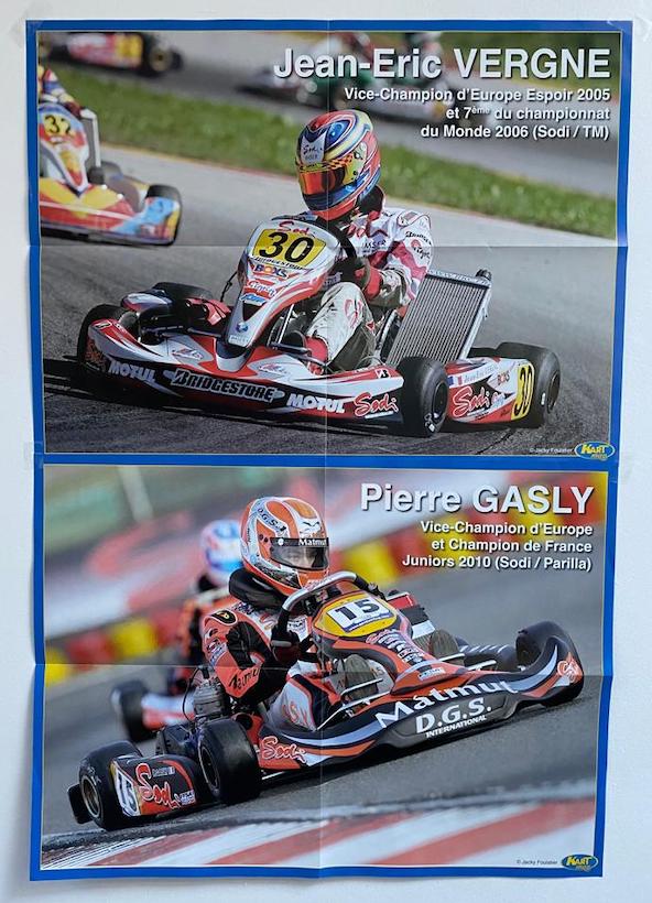 Merci à ce jeune pilote de nous avoir envoyé une photo de son mur sur lequel il a accroché les posters de Kart Mag