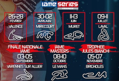 Un calendrier fourni en 2021 du côté de IAME France !