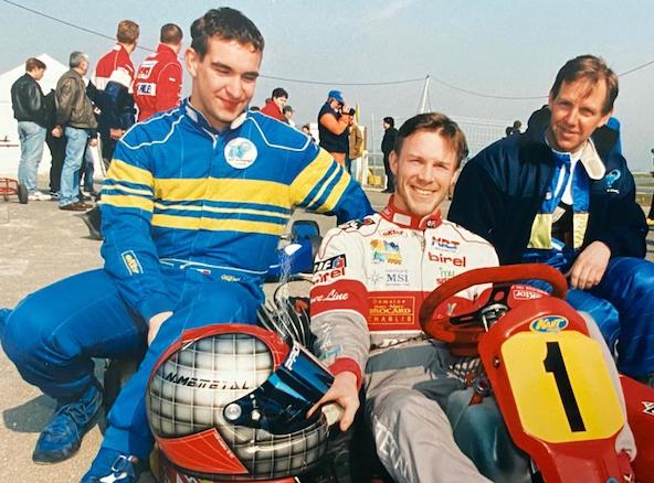 Les Champions de France d'Endurance 1998, de g. à dr., Wilfrid Gainié, Nicolas Mettetal et Michel Lartigue