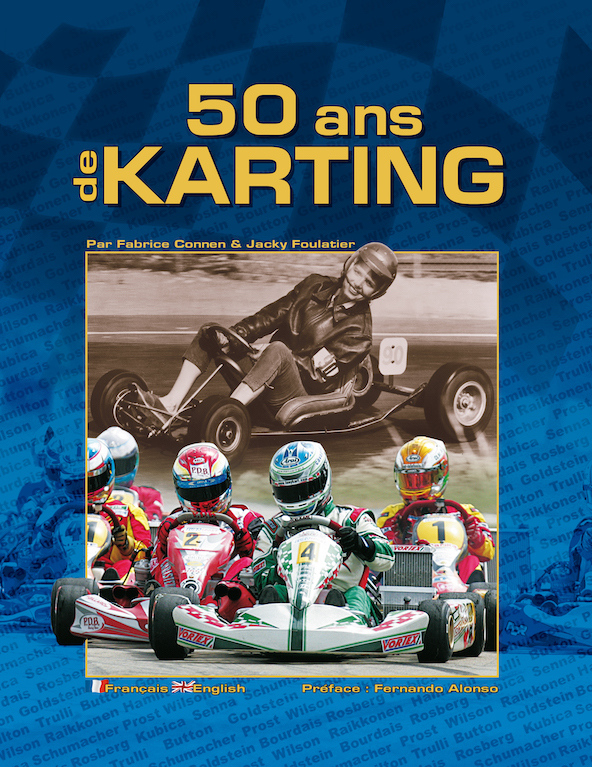 Faye Pierson avait avoué à Kart Mag qu'une des belles émotions de sa vie fut de se voir en couverture de ce livre unique réalisé par Fabrice Connen et Jacky Foulatier