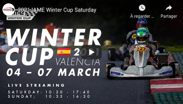 Suivez en live la IAME Winter Cup 2021 à Valencia