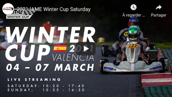 Suivez en live la IAME Winter Cup 2021 a Valencia