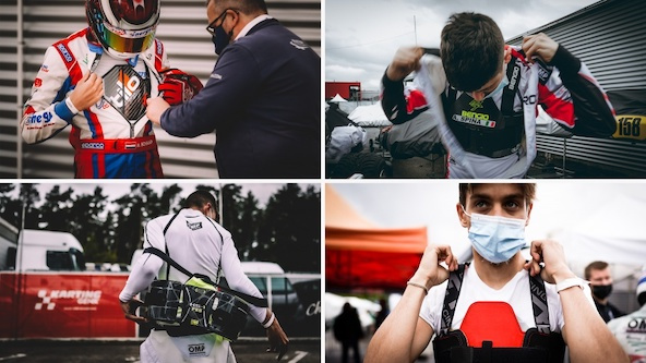 En FIA Karting, les pilotes ont adopté la nouvelle protection corporelle