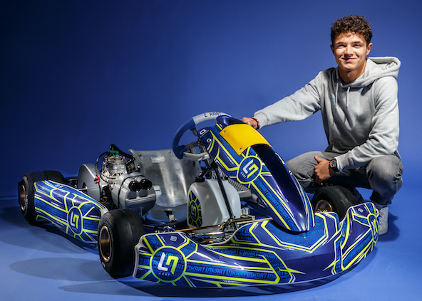 Le pilote de Formule 1 Lando Norris revient en Kart !