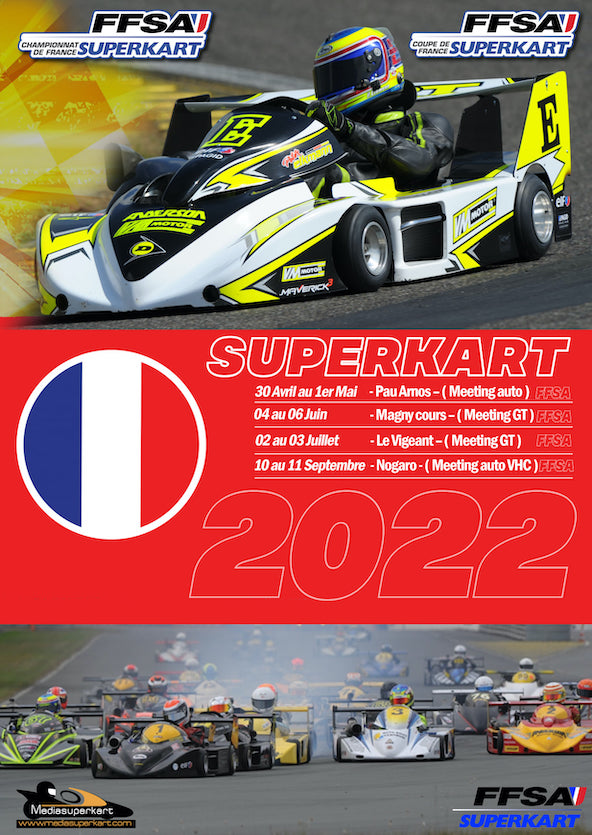 Superkart-4 epreuves au Championnat de France l Europe en pointille-1