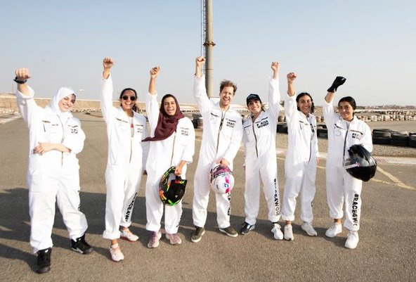 Une course de karting réservée aux femmes en Arabie Saoudite grâce à Sebastian Vettel