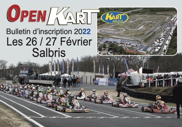 Open Kart et courses suivantes-Les inscriptions sont ouvertes