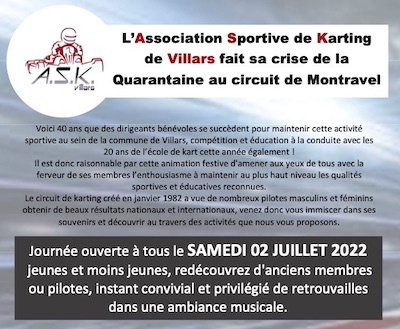 Samedi 2 juillet, un double anniversaire fêté dignement à Villars (club et EFK)