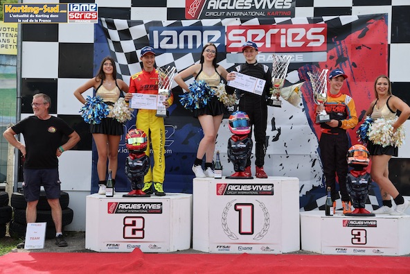 Podium KA100 (Photo Stéphane Agnus / Karting.sud.com)