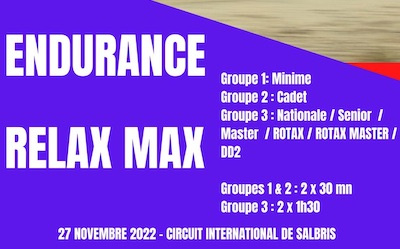 Rendez-vous le 27 novembre à Salbris pour l’épreuve “Relax Max”
