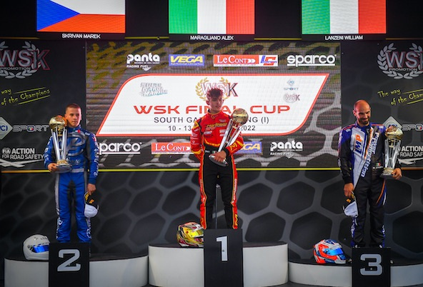 WSK Final Cup: Alex Maragliano surprend les favoris en KZ2