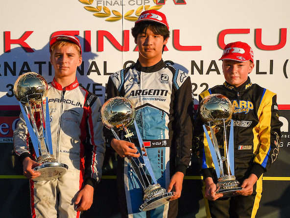 WSK Final Cup, acte 1 à Sarno: Helias sur le podium OK, 4 Français dans le top-10 en KZ2