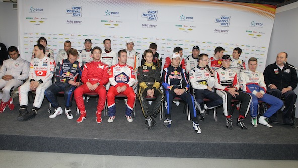 A chaque édition des Masters de Karting à Paris-Bery, les pilotes étaient nombreux à répondre à l'appel de Philippe Streiff, ici à droite.