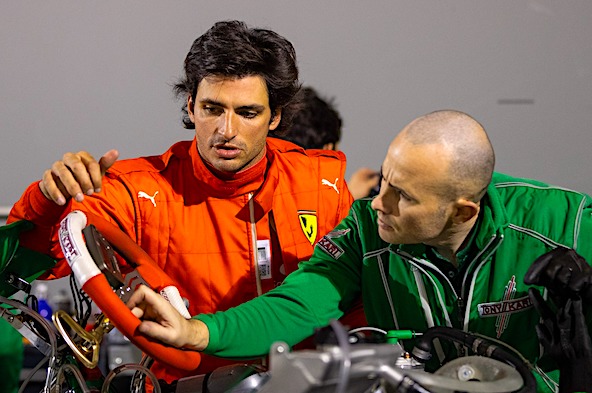 Carlos Sainz prepare sa saison de F1 avec Tony Kart a Franciacorta-1