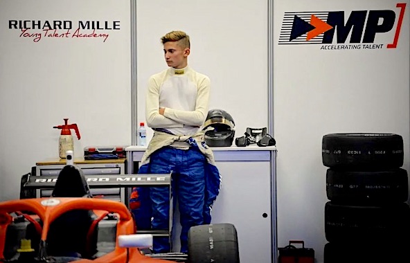 Evan Giltaire lors du Volant Richard Mille, où il a impressionné en accédant à la finale quasiment sans expérience de la monoplace