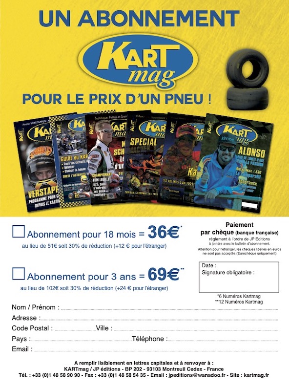 Profitez de notre offre special d abonnement a Kart Mag