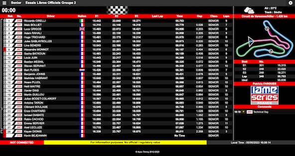 Suivez en live la IAME Series France 2023-2-4 a Varennes sur Allier