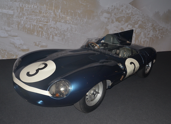 La Jaguar type D victorieuse en 1957.