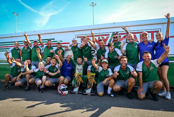 Avec la victoire du Tony Kart de Luigi Coluccio, les marques de moteur (Vortex, TM et IAME) auront gagné au moins une épreuve. Et côté châssis, KR, CRG, Parolin et donc Tony Kart se sont partagés les quatre victoires.