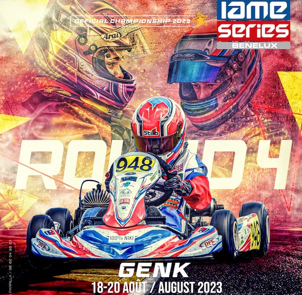 Suivez en live la IAME Series Benelux 2023-4-5 a Genk Belgique