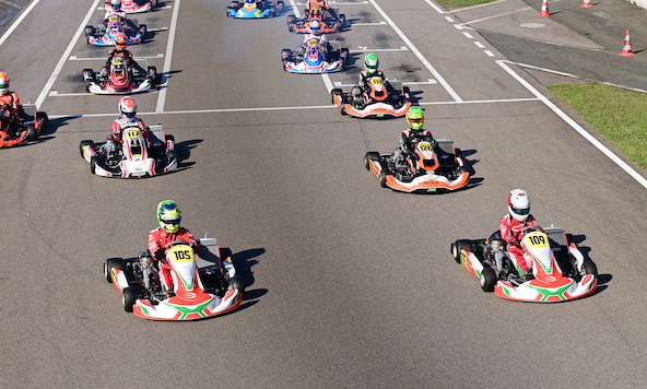 Le duo du team Prema s'est encore montré performant en KZ2: Alex Powell (à g.) et Kean Nakamura-Berta (à dr.)