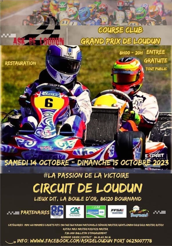 Retour mi-octobre d une competition officielle FFSA a Loudun avec la Formule 20000-2