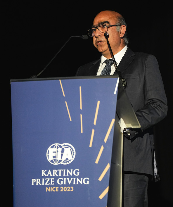Akbar Ebrahim, le Président de la CIK/FIA