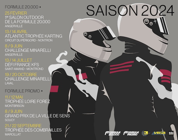 Où courir en Formule 20.000 et en Formule Promo en 2024