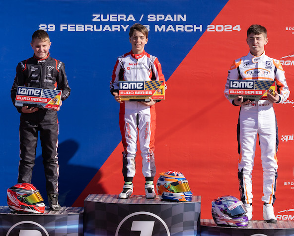 IAME Zuera: Pradier à 15 millièmes de la victoire en Junior, top-7 pour Fagot Ratajski