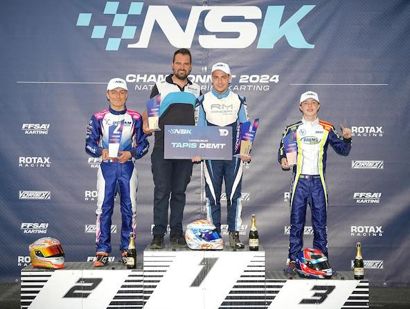 NSK / Rotax Senior: Nolan Lemeray fait la différence face à Hugo Martiniello en finale