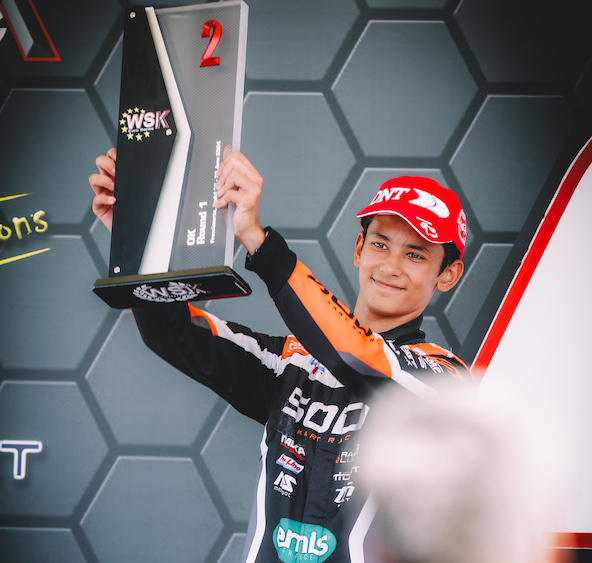 WSK: Un magnifique podium pour Andy Consani entre deux épreuves FIA Karting