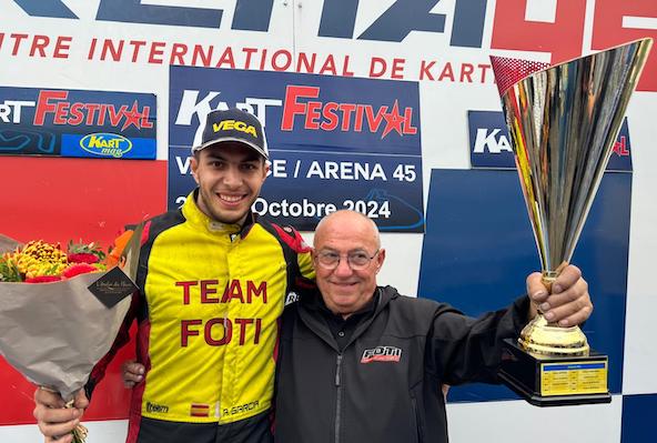Fidèles aux épreuves Kart Mag, Alexis Garcia, Sébastien Foti et leur team ont été récompensés à Valence
